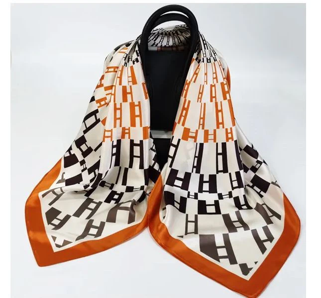 Printed Silk Satin Scarf